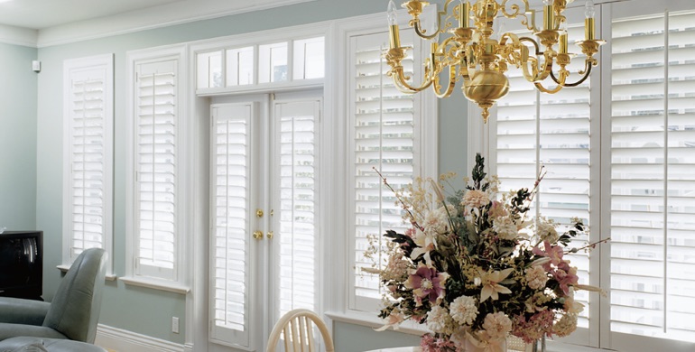 Orlando sunroom polywood shutters